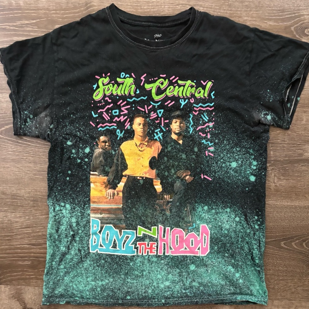 90s black and multi-coloured South Central Boys In The Hood cotton t-shirt